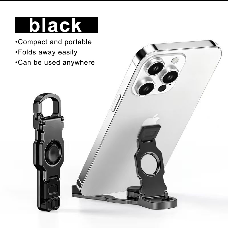 Tablet Stand Accessories - ขาตั้งโทรศัพท์แบบพกพาพร้อมฟังก์ชันหมุนได้ 360 องศา, ขาตั้งพับได้สำหรับโทรศัพท์และแท็บเล็ต, เหมาะสำหรับใช้ในบ้านและการเดินทาง