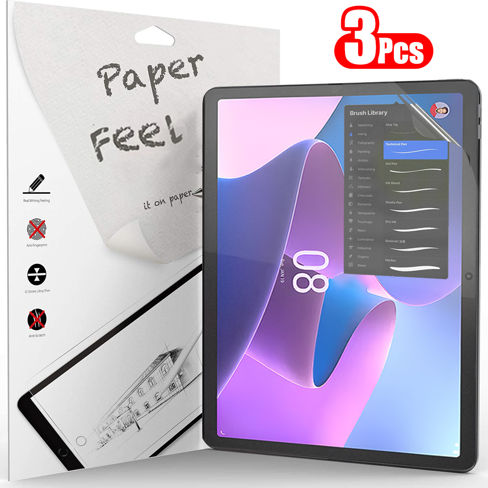 Tablet Accessories Lenovo - 3 ชิ้นกระดาษรู้สึกเช่นป้องกันหน้าจอสําหรับ Lenovo TAB M10 2nd