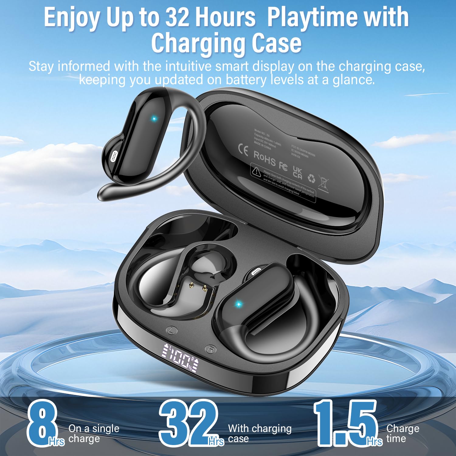 2026 หูฟังแบบเปิดหูบลูทูธ 5.4  - Wired Earphone Lightning บทวิจารณ์และราคา