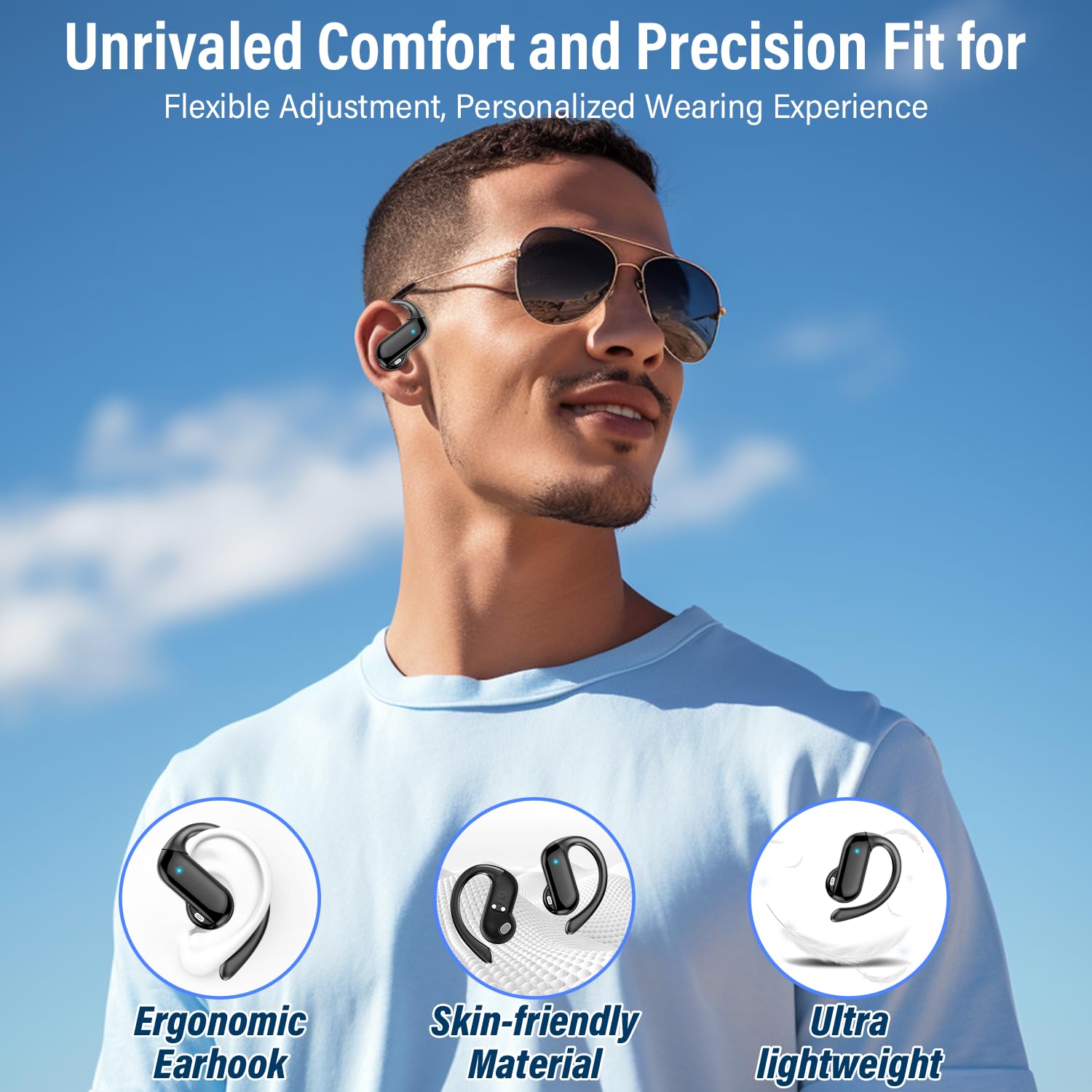 2026 หูฟังแบบเปิดหูบลูทูธ 5.4  - Wired Earphone Lightning บทวิจารณ์และราคา