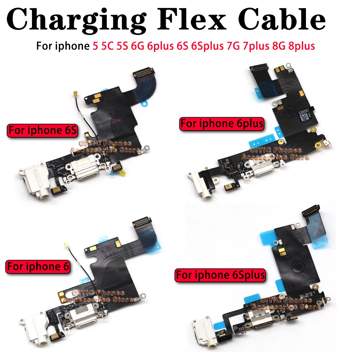 5pcs สําหรับ iPhone 6 6S 7 8 P - Wired Earphone Lightning บทวิจารณ์และราคา