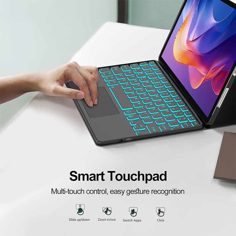 Touch Backlight คีย์บอร์ดสําหร - Bluetooth Trackpad บทวิจารณ์และราคา